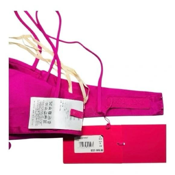 Valentino’s Pink PP Fall/Winter 2022-23 collection - Crepe Couture Bralette - Picture 3 of 5